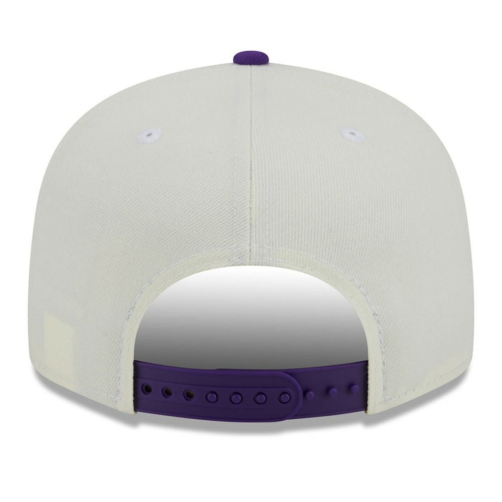 Minnesota Vikings New Era City Originals 9FIFTY Snapback Hat Cream/Purple