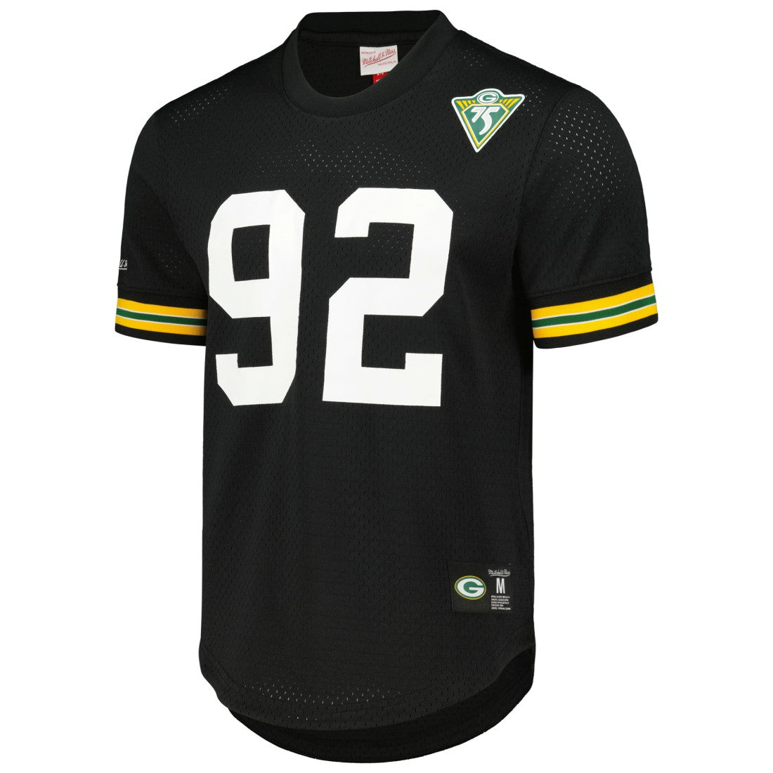 Mitchell & Ness Reggie White Green Bay Packers Retired Player Name and Number Mesh Top Black