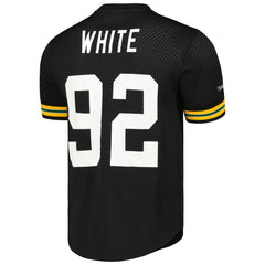 Mitchell & Ness Reggie White Green Bay Packers Retired Player Name and Number Mesh Top Black