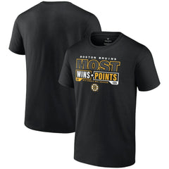 Boston Bruins Most Ever NHL Wins & Points T-Shirt - Black - NHL 200096044