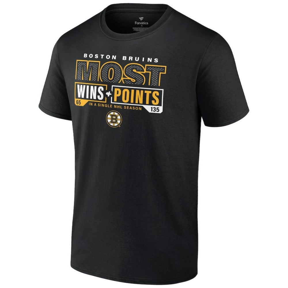 Boston Bruins Most Ever NHL Wins & Points T-Shirt - Black - NHL 200096044