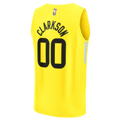 Jordan Clarkson Utah Jazz Youth Fast Break Player Jersey Icon Edition Yellow | Fanatics