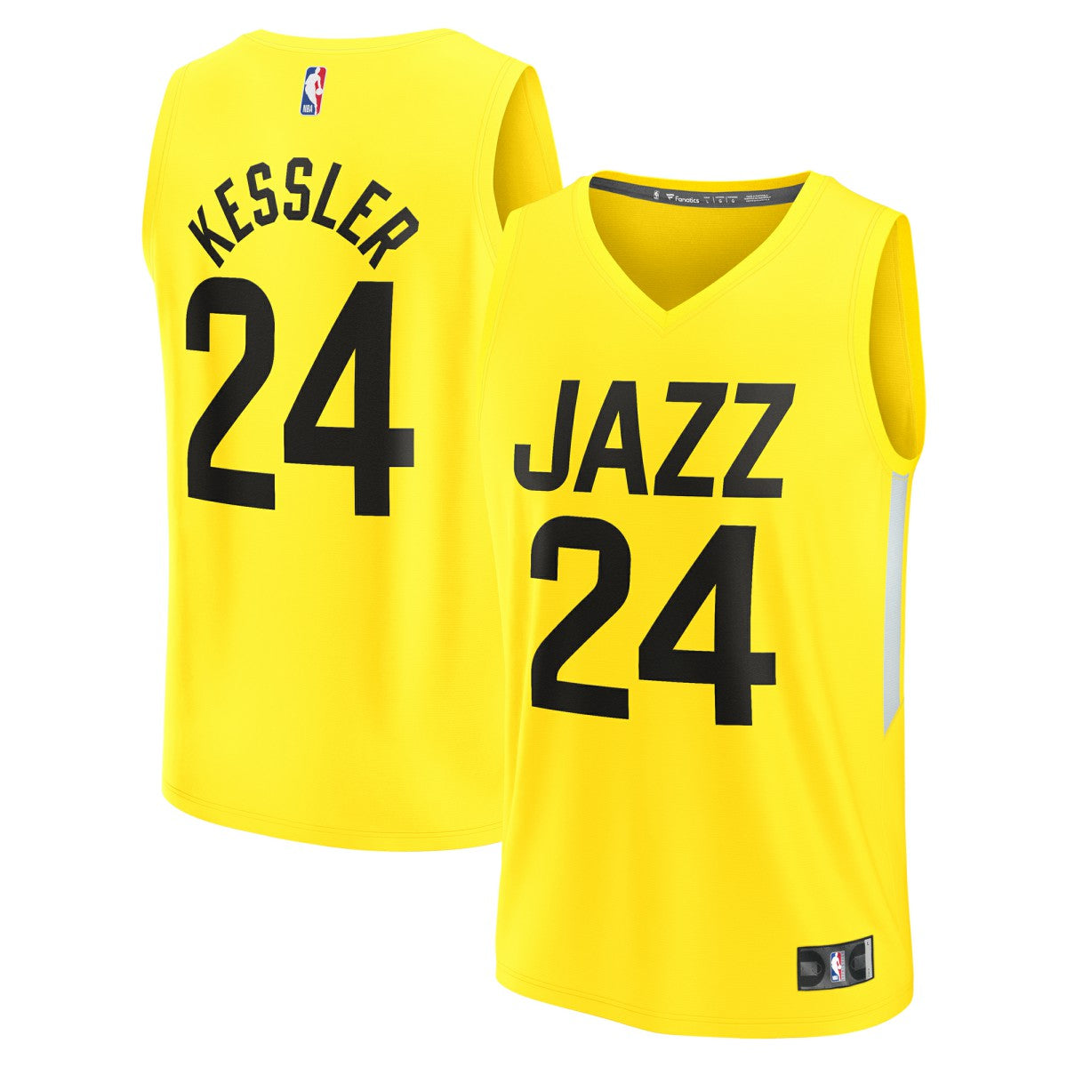 Walker Kessler Utah Jazz Youth Fast Break Player Jersey Icon Edition Yellow | Fanatics outlet