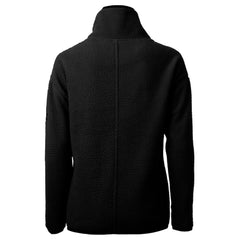 Carolina Panthers Cutter & Buck Women's Helmet Logo Cascade Eco Sherpa Fleece Half-Zip Pullover Jacket Black