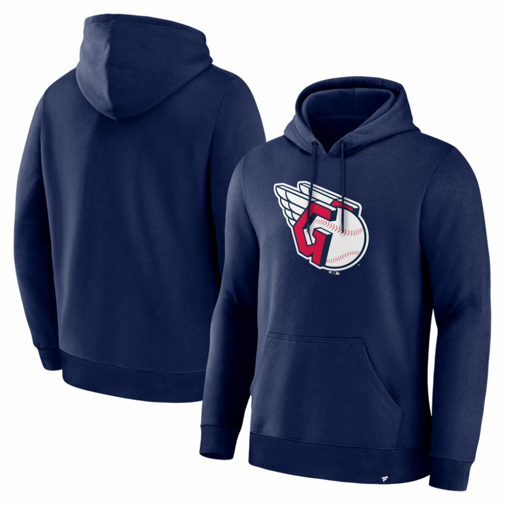 Cleveland Guardians Fanatics Primary Logo Legacy Hoodie - Navy - Fanatics Sale