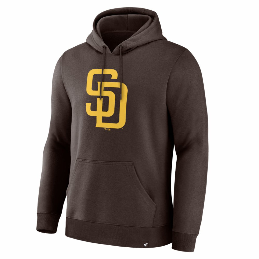 San Diego Padres Fanatics Primary Logo Legacy Hoodie - Brown - Fanatics on Sale
