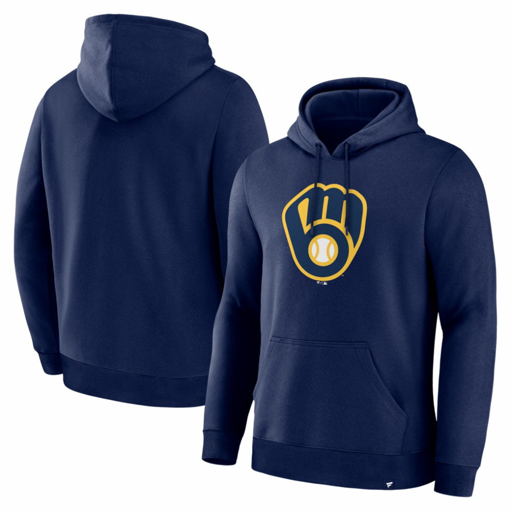 Milwaukee Brewers Fanatics Primary Logo Legacy Hoodie - Navy - Fanatics Lifestyle