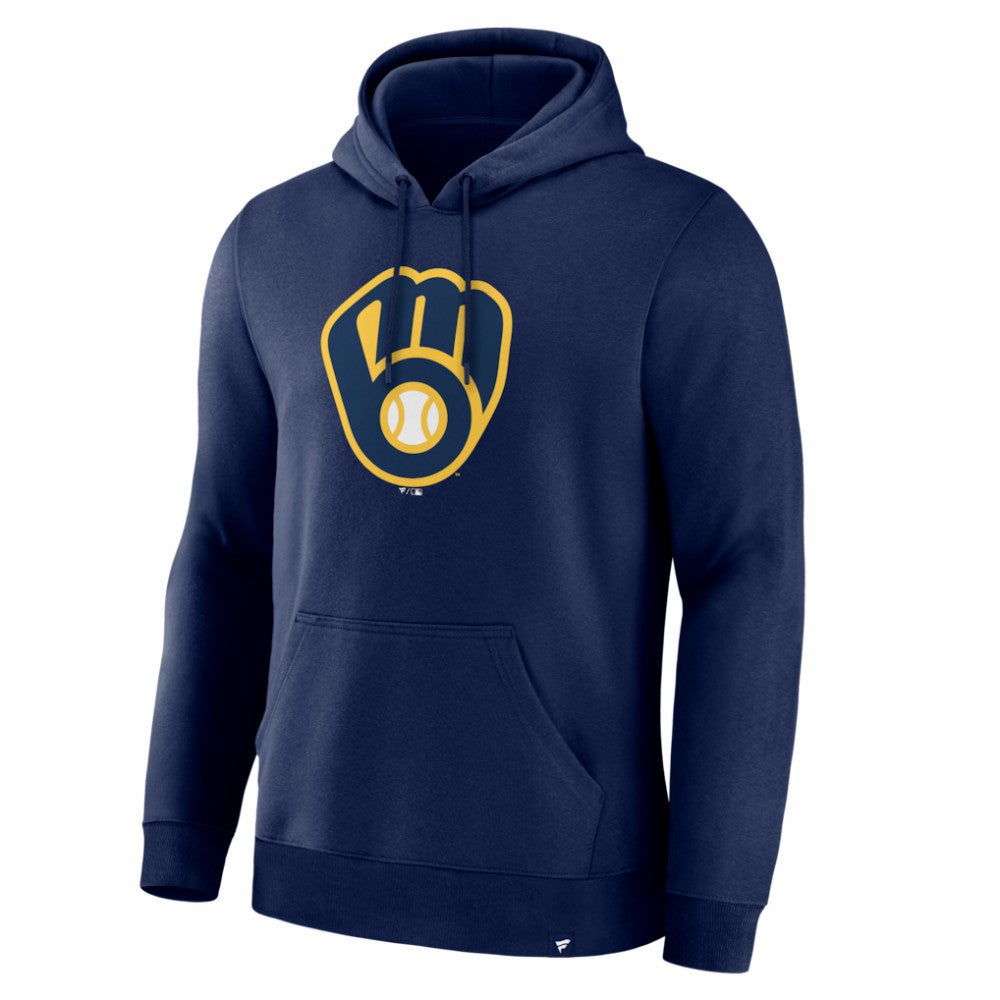 Milwaukee Brewers Fanatics Primary Logo Legacy Hoodie - Navy - Fanatics Lifestyle