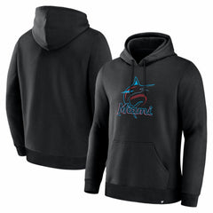 Miami Marlins Fanatics Primary Logo Legacy Hoodie - Black - Fanatics Discount