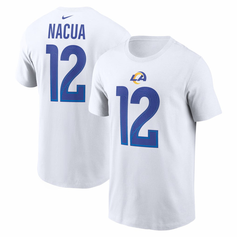 Nike Puka Nacua Los Angeles Rams Player Name & Number T-Shirt White