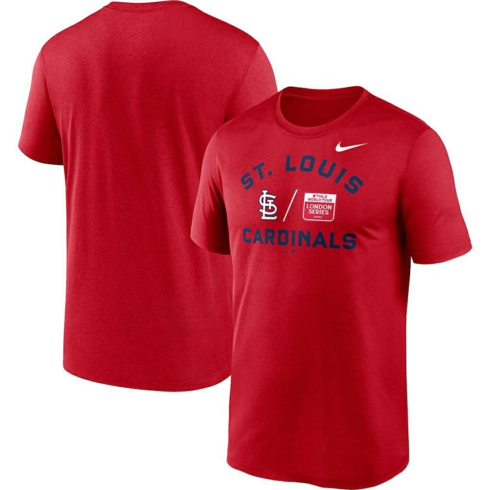 St. Louis Cardinals Nike 2023 MLB World Tour: London Series Legend Performance T-Shirt - Red - Nike Lifestyle
