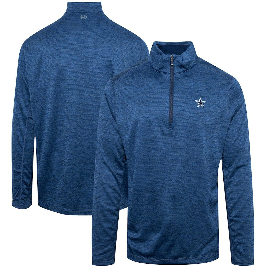 Dallas Cowboys Vineyard Vines Star Sankaty Quarter-Zip Jacket Navy