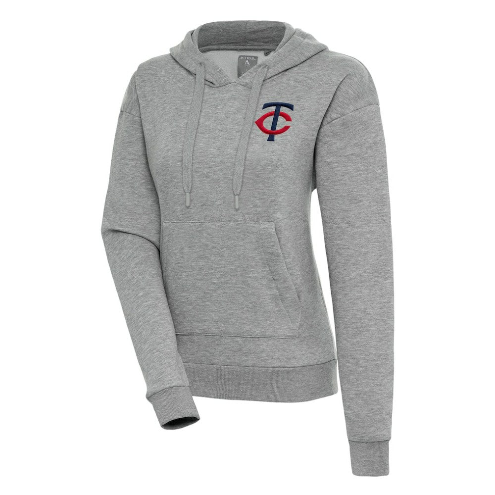 Minnesota Twins Antigua Women's Victory Pullover Hoodie - Heather Gray - MLB Online