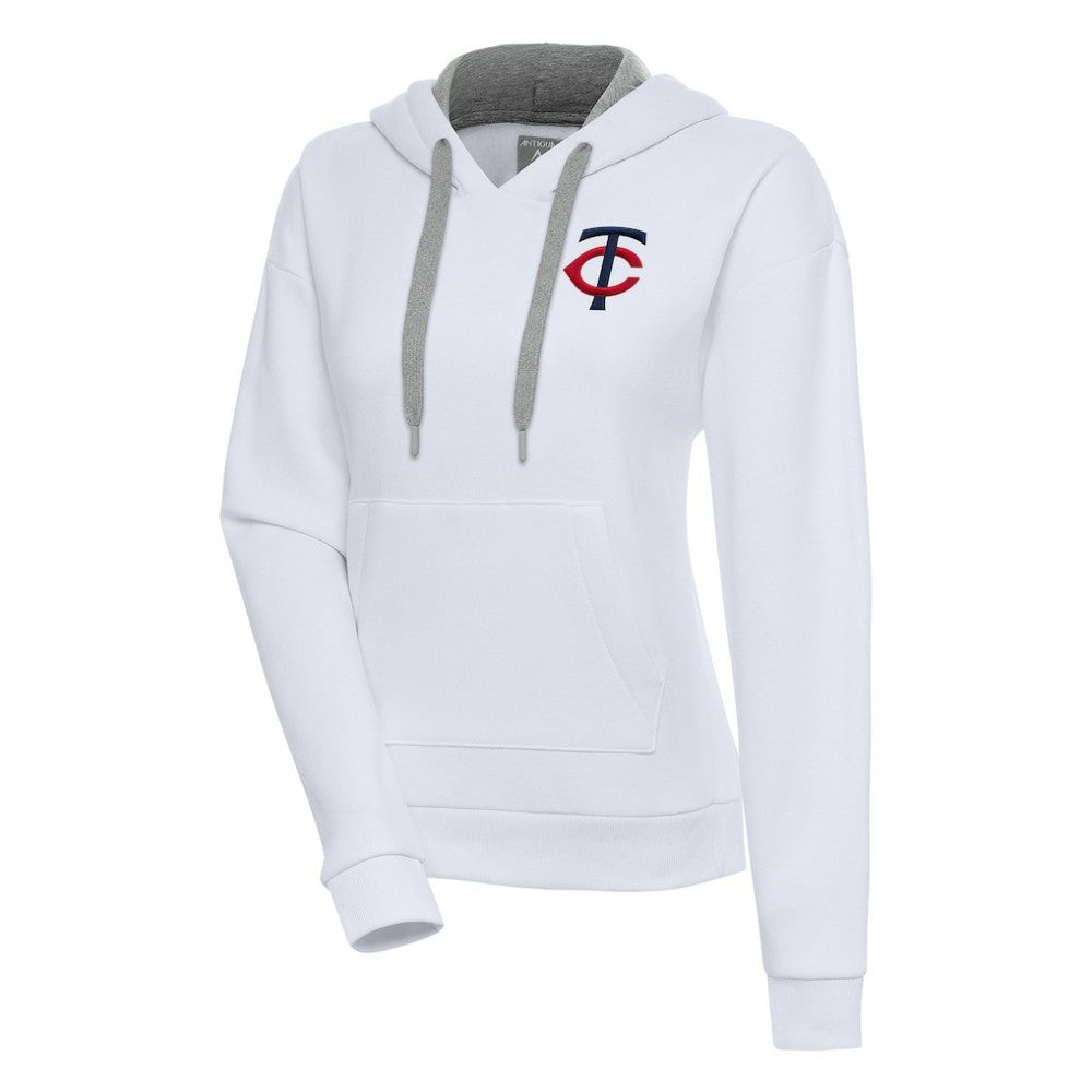 Minnesota Twins Antigua Women's Victory Pullover Hoodie - White - MLB Sale