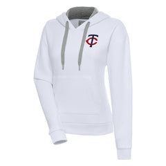 Minnesota Twins Antigua Women's Victory Pullover Hoodie - White - MLB Sale