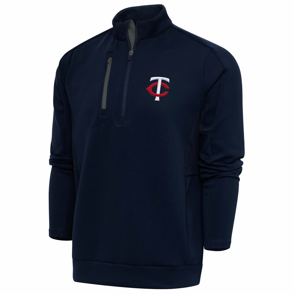 Minnesota Twins Antigua Generation Quarter-Zip Pullover Top - Navy - MLB Online