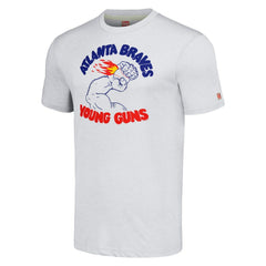 Atlanta Braves Homage Doodle Collection Young Guns Tri-Blend T-Shirt - Gray - MLB Sale