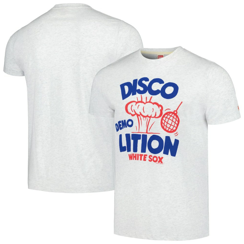Chicago White Sox Homage Doodle Collection Disco Demolition Tri-Blend T-Shirt - Gray - MLB Online