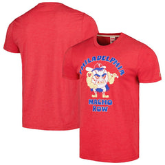 Philadelphia Phillies Homage Doodle Collection Macho Row Tri-Blend T-Shirt - Red - MLB on Sale