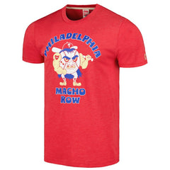 Philadelphia Phillies Homage Doodle Collection Macho Row Tri-Blend T-Shirt - Red - MLB on Sale
