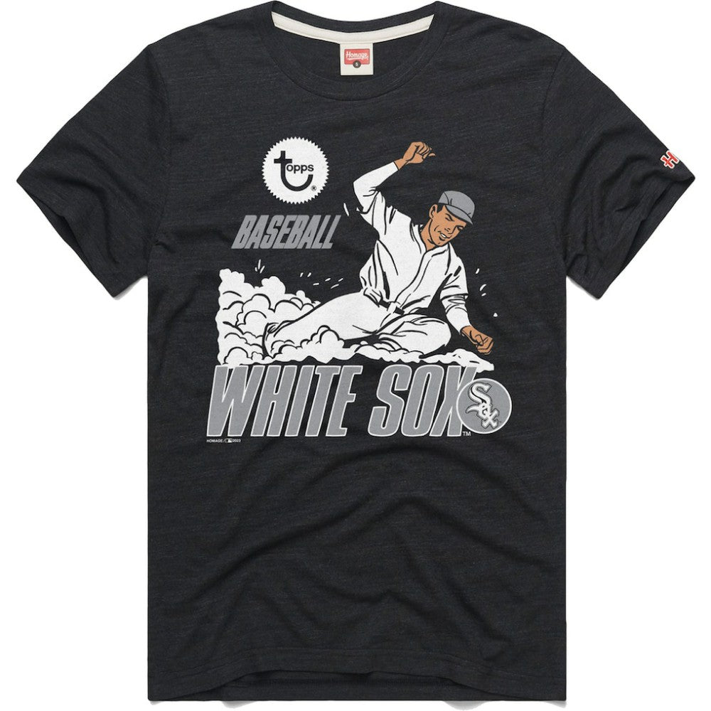 Chicago White Sox Homage x Topps Tri-Blend T-Shirt - Charcoal - MLB on Sale