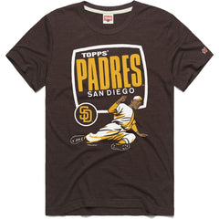 San Diego Padres Homage x Topps Tri-Blend T-Shirt - Brown - MLB Sale