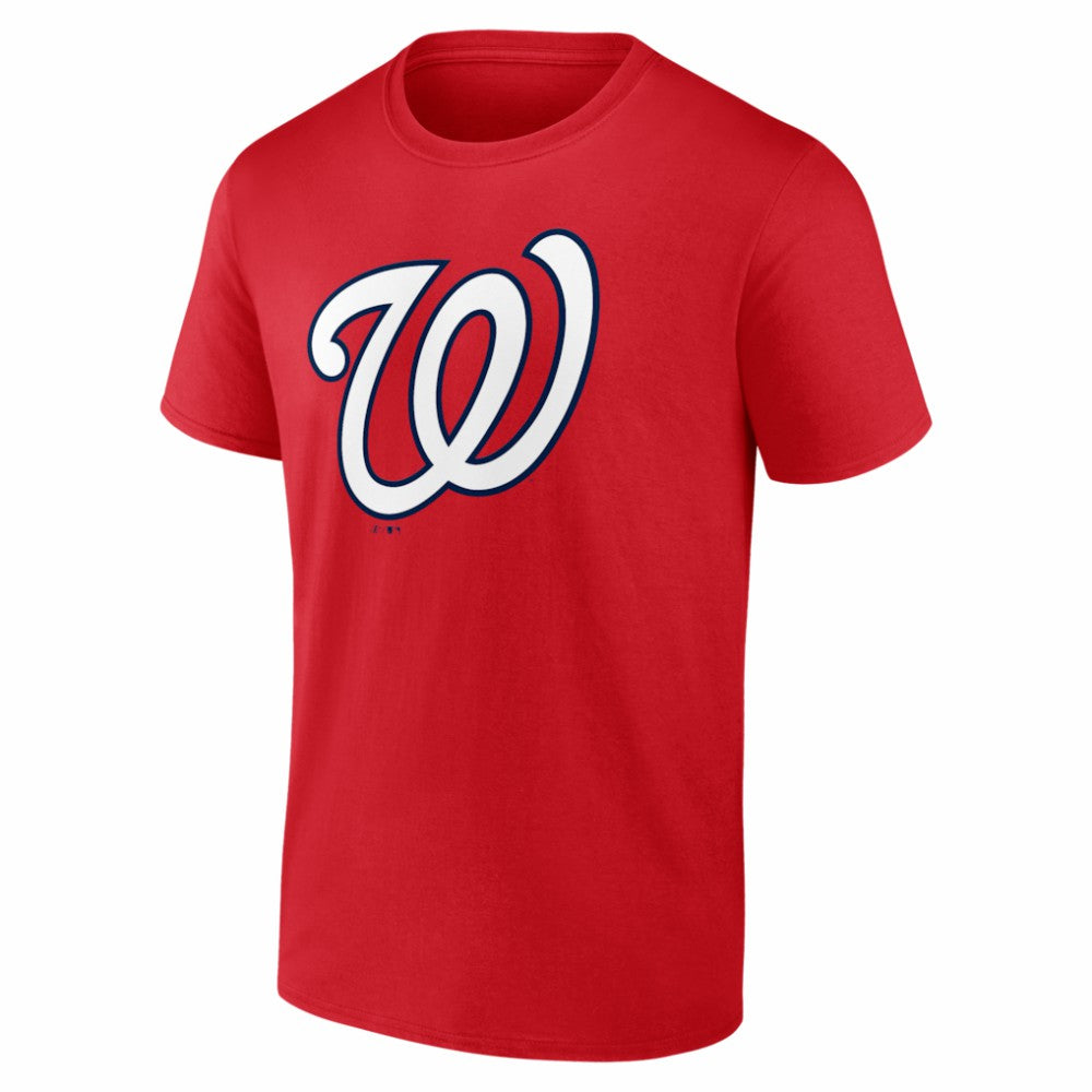 Washington Nationals Logo Athletic Official Logo T-Shirt - Red - MLB Online