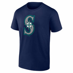 Seattle Mariners Logo Athletic Official Logo T-Shirt - Navy - MLB on Sale