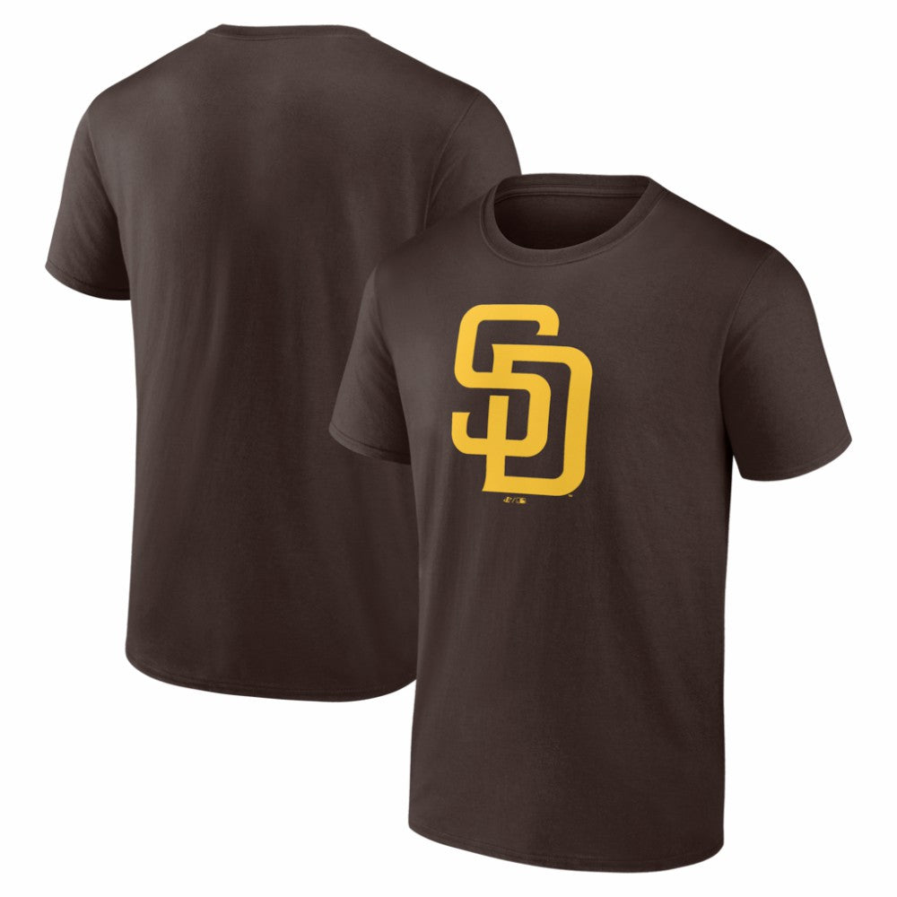San Diego Padres Logo Athletic Official Logo T-Shirt - Brown - MLB Discount