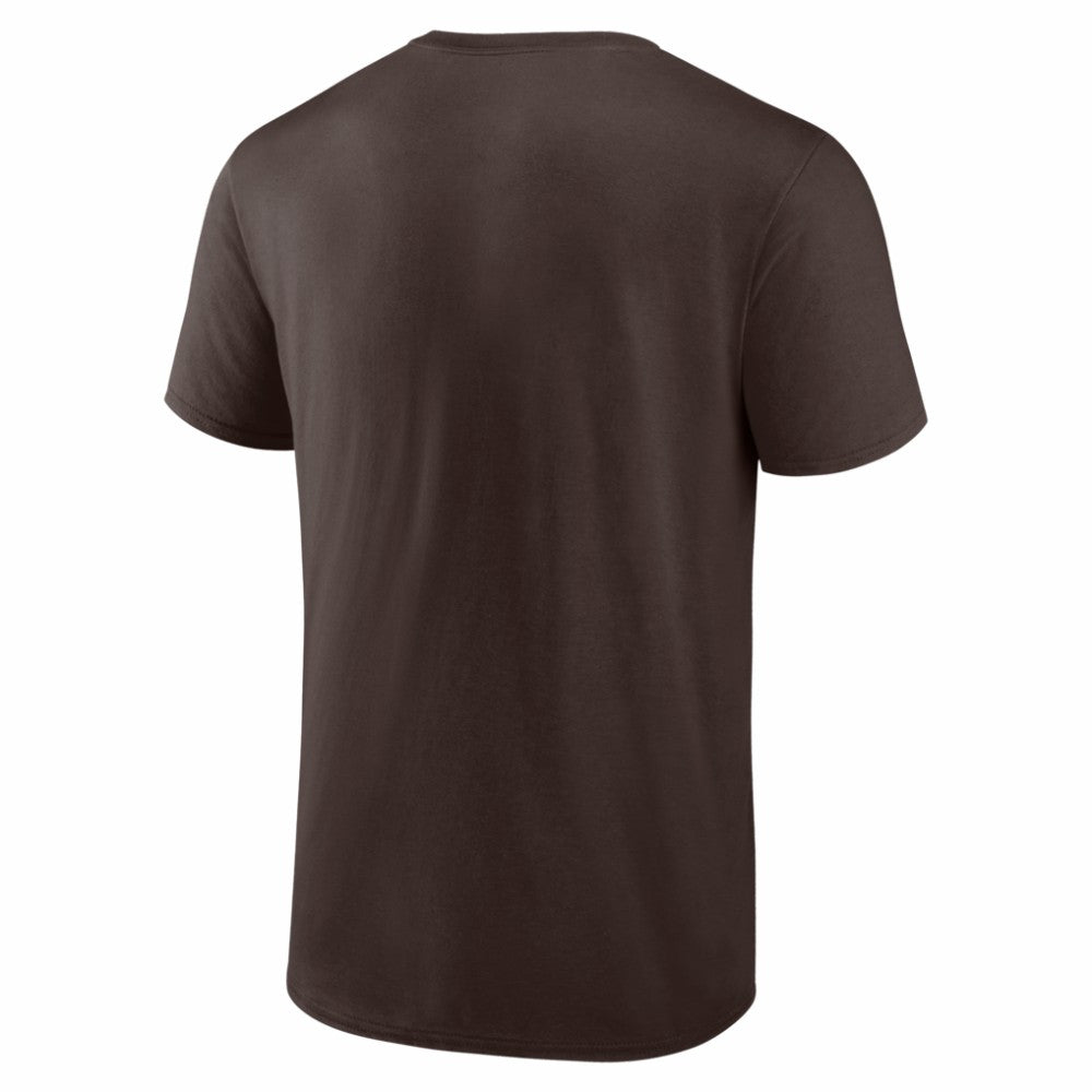 San Diego Padres Logo Athletic Official Logo T-Shirt - Brown - MLB Discount
