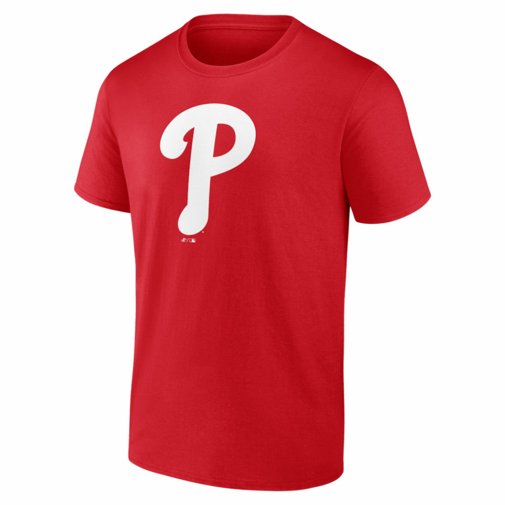 Philadelphia Phillies Logo Athletic Official Logo T-Shirt - Red - MLB Sale