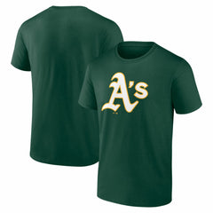 Athletics Logo Athletic Official Logo T-Shirt - Green - MLB on Sale