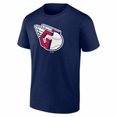 Cleveland Guardians Logo Athletic Official Logo T-Shirt - Navy - MLB Sale