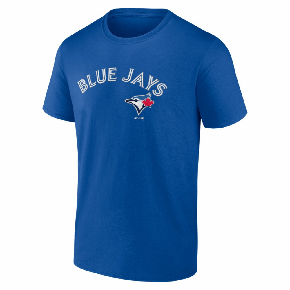Toronto Blue Jays Logo Athletic Wordmark T-Shirt - Royal - MLB Sale