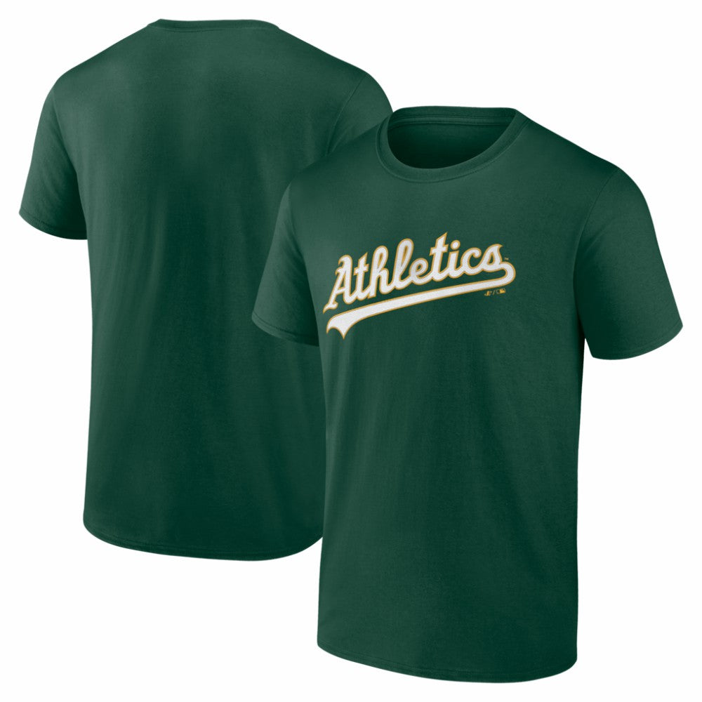 Athletics Logo Athletic Wordmark T-Shirt - Green - MLB Lifestyle