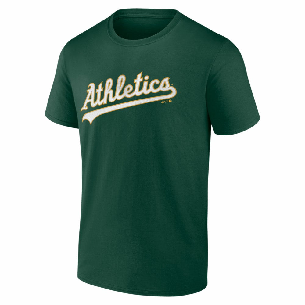 Athletics Logo Athletic Wordmark T-Shirt - Green - MLB Lifestyle