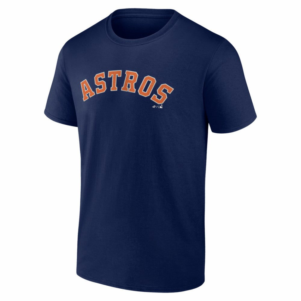 Houston Astros Logo Athletic Wordmark T-Shirt - Navy - MLB Discount