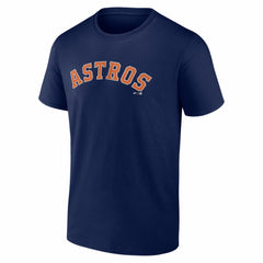 Houston Astros Logo Athletic Wordmark T-Shirt - Navy - MLB Discount