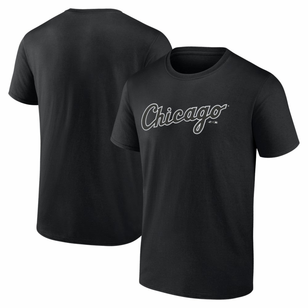 Chicago White Sox Logo Athletic Wordmark T-Shirt - Black - MLB on Sale