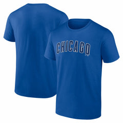 Chicago Cubs Logo Athletic Wordmark T-Shirt - Royal - MLB Online