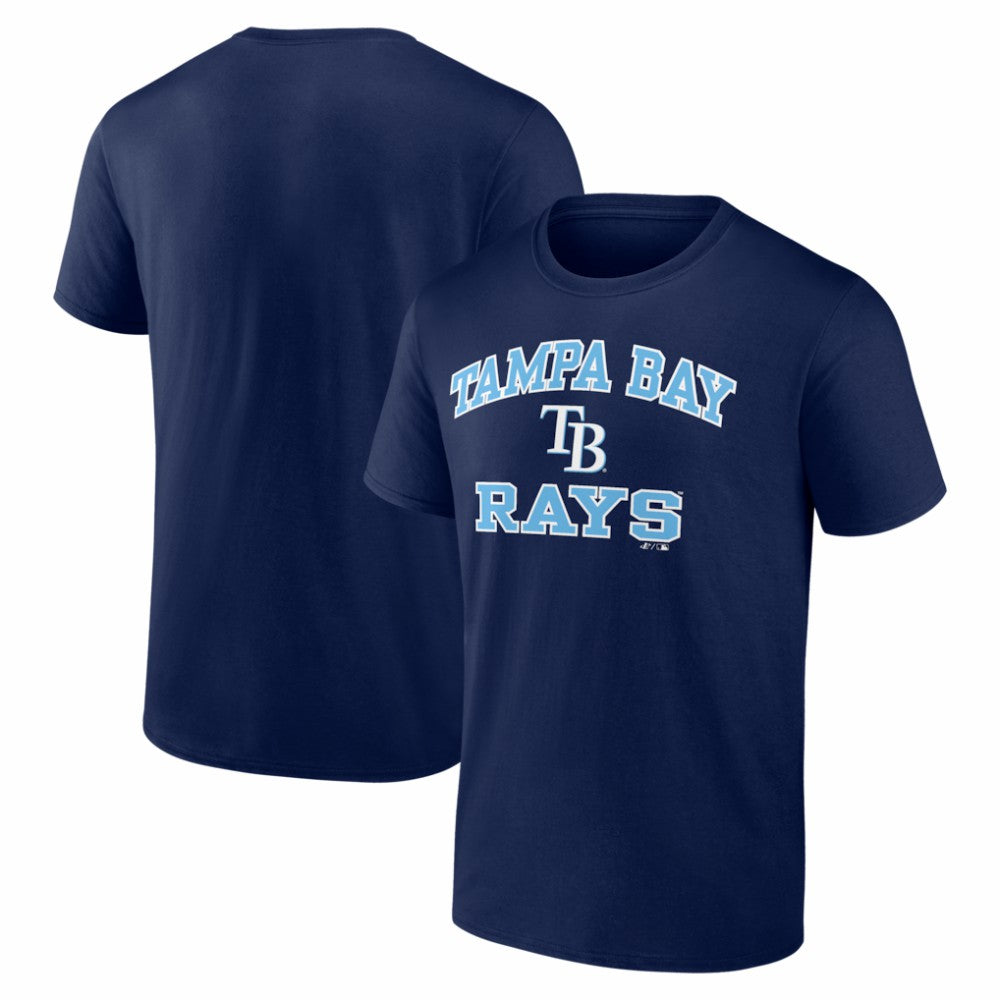 Tampa Bay Rays Logo Athletic Heart and Soul T-Shirt - Navy - MLB on Sale