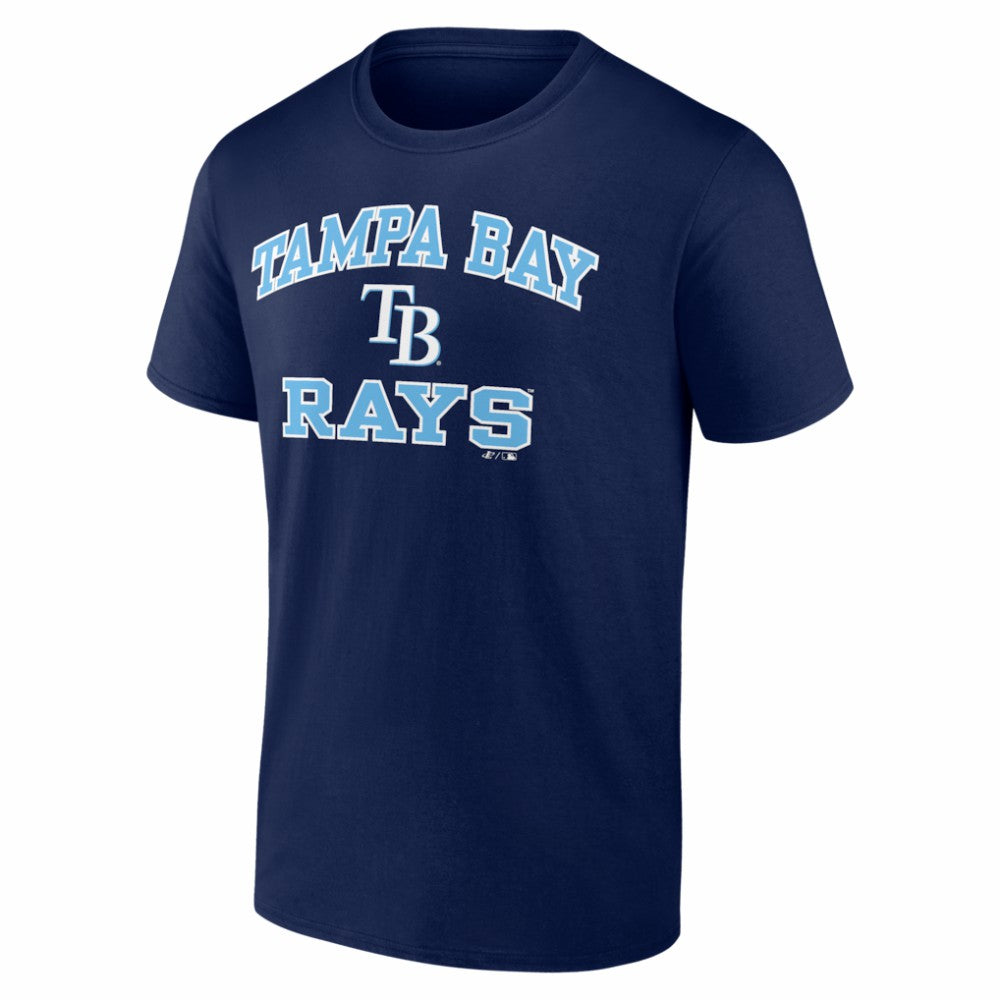 Tampa Bay Rays Logo Athletic Heart and Soul T-Shirt - Navy - MLB on Sale