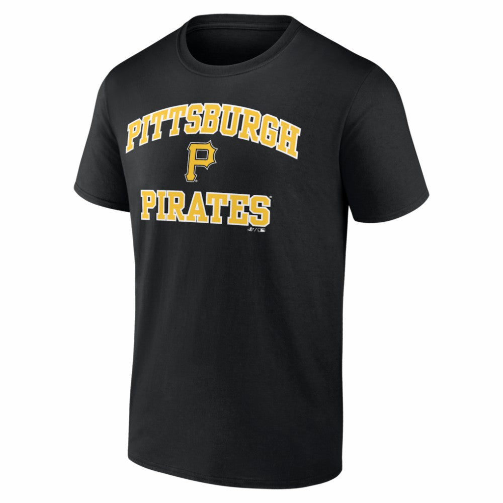 Pittsburgh Pirates Logo Athletic Heart and Soul T-Shirt - Black - MLB Sale