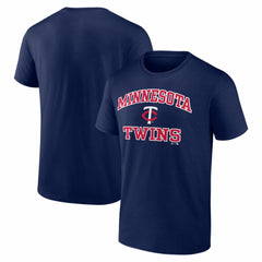 Minnesota Twins Logo Athletic Heart and Soul T-Shirt - Navy - MLB Lifestyle