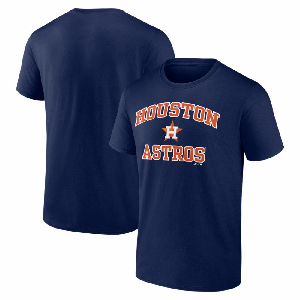 Houston Astros Logo Athletic Heart and Soul T-Shirt - Navy - MLB Lifestyle