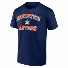 Houston Astros Logo Athletic Heart and Soul T-Shirt - Navy - MLB Lifestyle