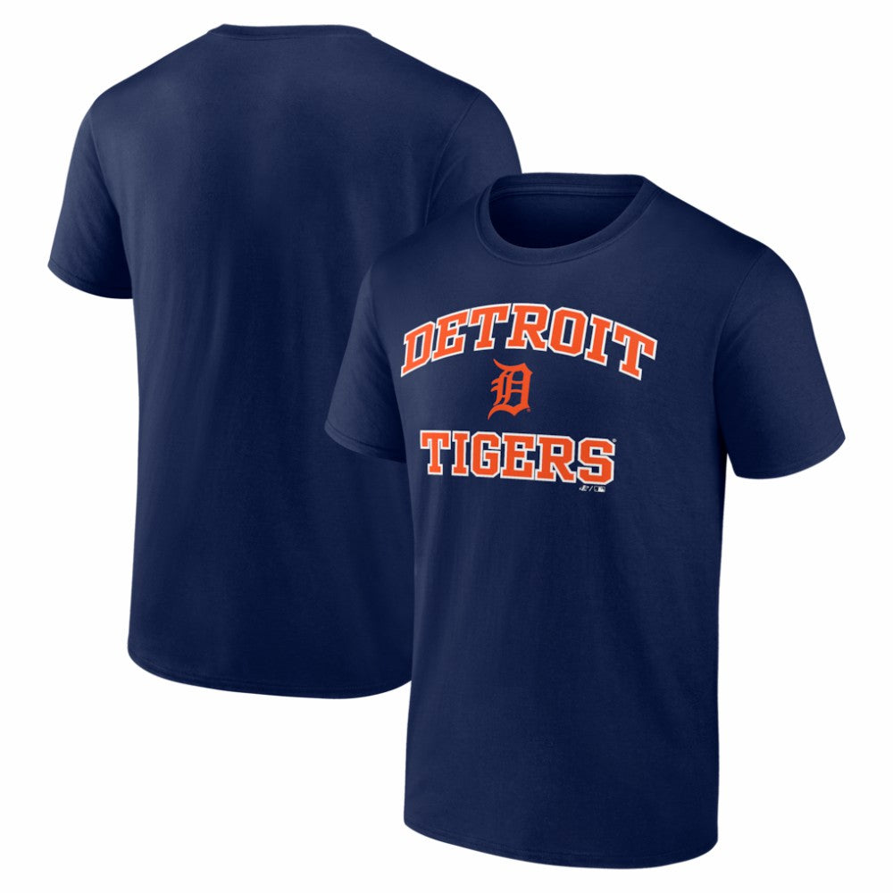 Detroit Tigers Logo Athletic Heart and Soul T-Shirt - Navy - MLB Sale