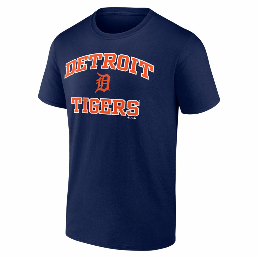 Detroit Tigers Logo Athletic Heart and Soul T-Shirt - Navy - MLB Sale