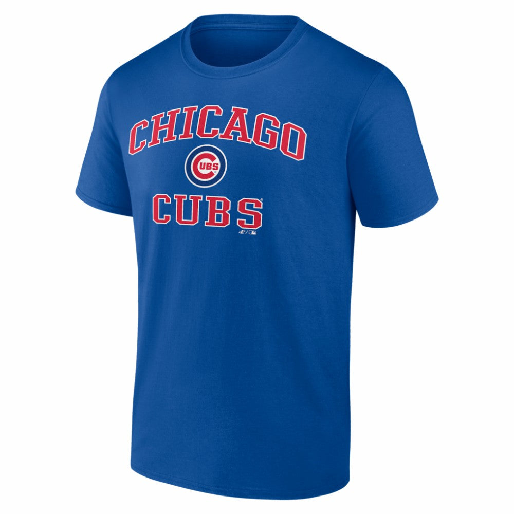 Chicago Cubs Logo Athletic Heart and Soul T-Shirt - Royal - MLB Sale