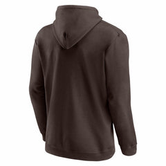 San Diego Padres Logo Athletic Wordmark Hoodie - Brown - MLB Lifestyle